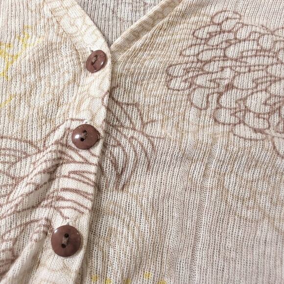 sparrow (Anthropologie) Hortensia linen/cotton cardigan, size M - Picture 6 of 8